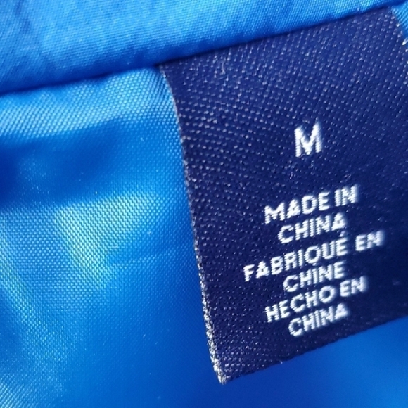 Chaps Blue Quilted Travel Easy Packable  Vest - Picture 6 of 9